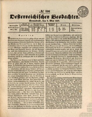 Der Oesterreichische Beobachter Samstag 6. Mai 1837