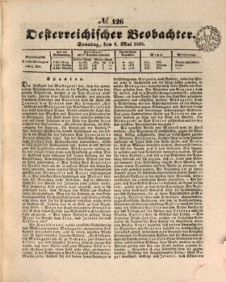 Der Oesterreichische Beobachter Sonntag 6. Mai 1838