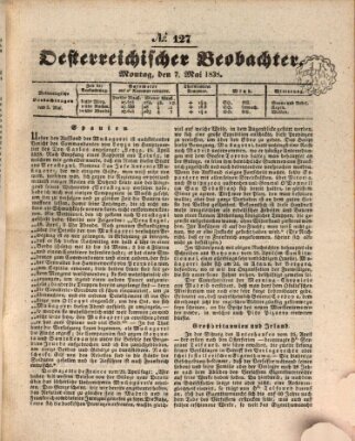 Der Oesterreichische Beobachter Montag 7. Mai 1838