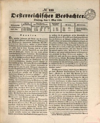 Der Oesterreichische Beobachter Dienstag 8. Mai 1838