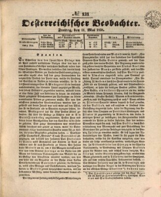 Der Oesterreichische Beobachter Freitag 11. Mai 1838