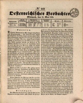 Der Oesterreichische Beobachter Mittwoch 23. Mai 1838