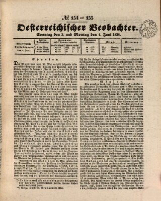 Der Oesterreichische Beobachter Montag 4. Juni 1838