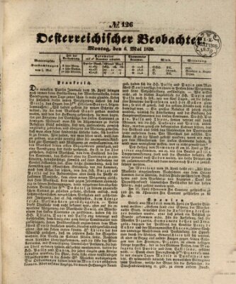 Der Oesterreichische Beobachter Montag 6. Mai 1839