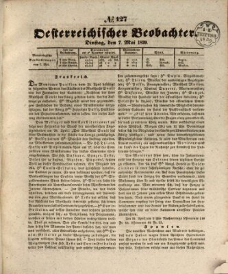 Der Oesterreichische Beobachter Dienstag 7. Mai 1839