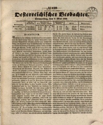 Der Oesterreichische Beobachter Donnerstag 9. Mai 1839