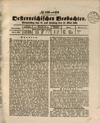 Der Oesterreichische Beobachter Freitag 31. Mai 1839