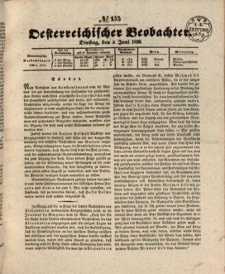 Der Oesterreichische Beobachter Dienstag 4. Juni 1839