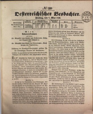 Der Oesterreichische Beobachter Freitag 8. Mai 1840