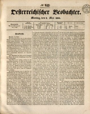 Der Oesterreichische Beobachter Montag 3. Mai 1841