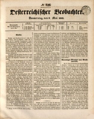 Der Oesterreichische Beobachter Donnerstag 6. Mai 1841