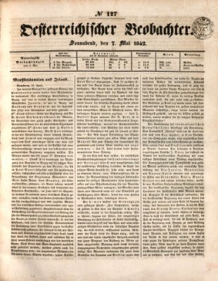 Der Oesterreichische Beobachter Samstag 7. Mai 1842