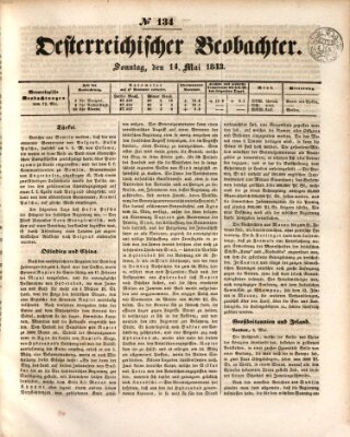 Der Oesterreichische Beobachter Sonntag 14. Mai 1843