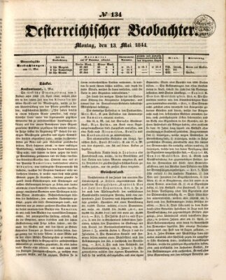 Der Oesterreichische Beobachter Montag 13. Mai 1844