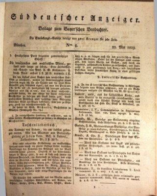 Bayer'scher Beobachter Samstag 23. Mai 1829