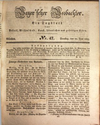 Bayer'scher Beobachter Dienstag 30. Juni 1829