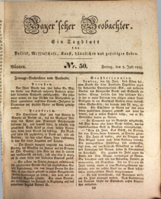 Bayer'scher Beobachter Freitag 3. Juli 1829