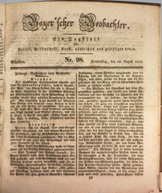 Bayer'scher Beobachter Donnerstag 20. August 1829