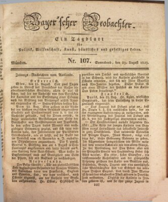 Bayer'scher Beobachter Samstag 29. August 1829