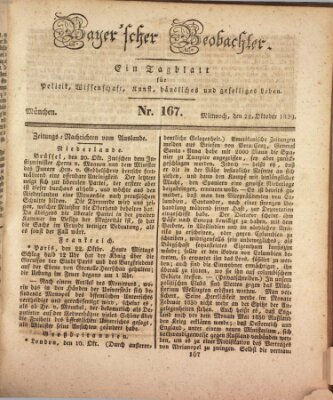 Bayer'scher Beobachter Mittwoch 28. Oktober 1829