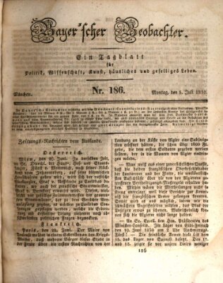 Bayer'scher Beobachter Montag 5. Juli 1830