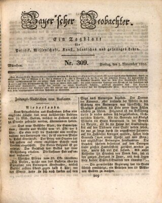 Bayer'scher Beobachter Freitag 5. November 1830