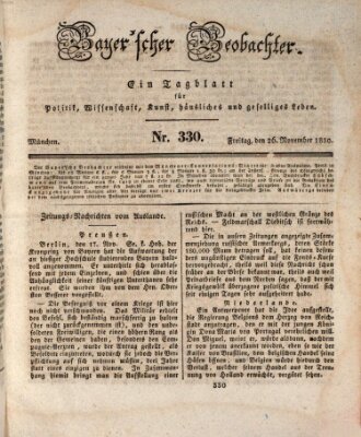 Bayer'scher Beobachter Freitag 26. November 1830