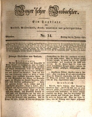 Bayer'scher Beobachter Freitag 14. Januar 1831