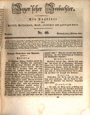 Bayer'scher Beobachter Mittwoch 9. Februar 1831