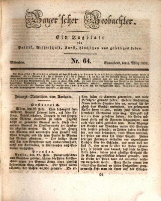 Bayer'scher Beobachter Samstag 5. März 1831