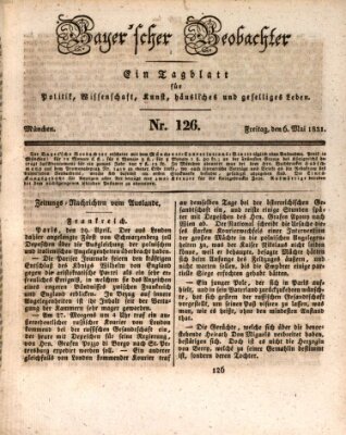 Bayer'scher Beobachter Freitag 6. Mai 1831