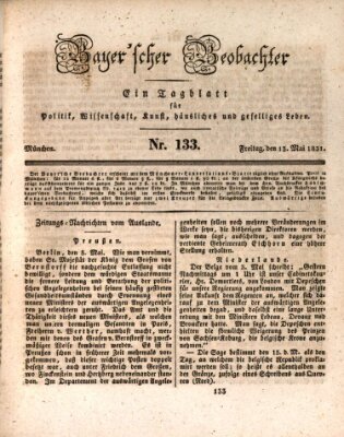 Bayer'scher Beobachter Freitag 13. Mai 1831