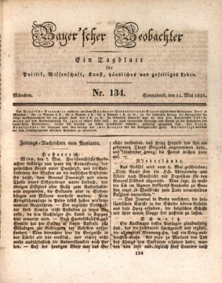 Bayer'scher Beobachter Samstag 14. Mai 1831