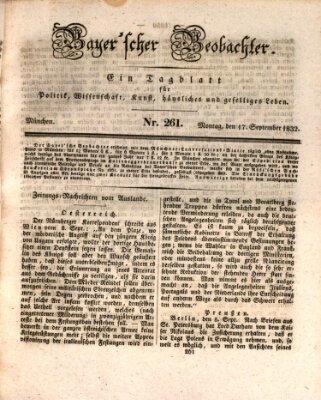 Bayer'scher Beobachter Montag 17. September 1832