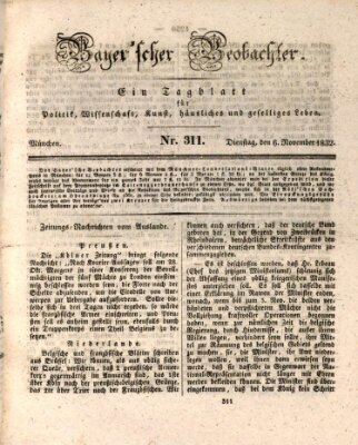 Bayer'scher Beobachter Dienstag 6. November 1832