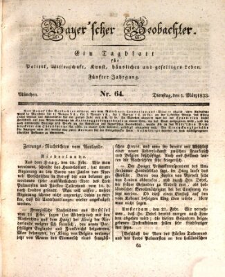 Bayer'scher Beobachter Dienstag 5. März 1833