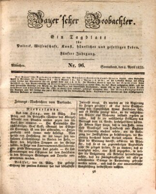 Bayer'scher Beobachter Samstag 6. April 1833