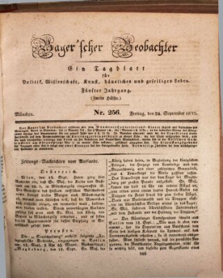 Bayer'scher Beobachter Freitag 20. September 1833