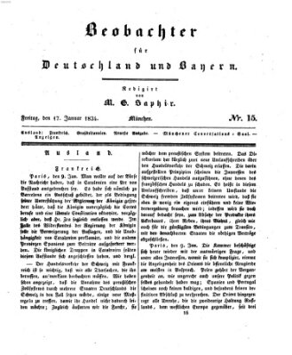 Bayer'scher Beobachter Freitag 17. Januar 1834