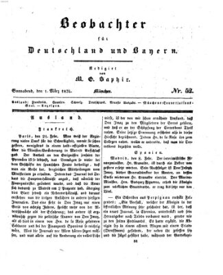 Bayer'scher Beobachter Samstag 1. März 1834