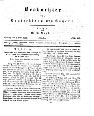 Bayer'scher Beobachter Sonntag 9. März 1834