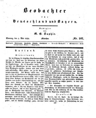 Bayer'scher Beobachter Sonntag 4. Mai 1834