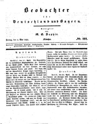 Bayer'scher Beobachter Freitag 9. Mai 1834