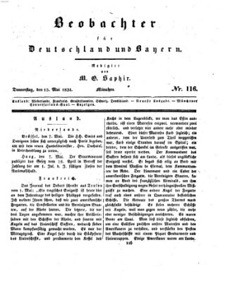 Bayer'scher Beobachter Donnerstag 15. Mai 1834