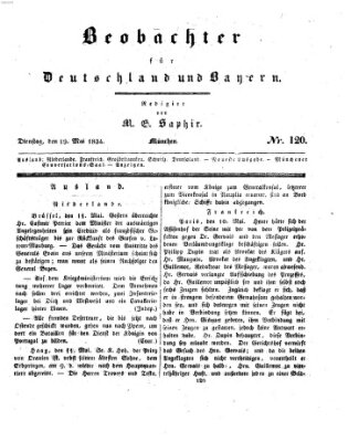 Bayer'scher Beobachter Montag 19. Mai 1834