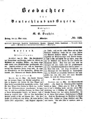 Bayer'scher Beobachter Freitag 23. Mai 1834