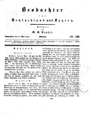 Bayer'scher Beobachter Samstag 31. Mai 1834