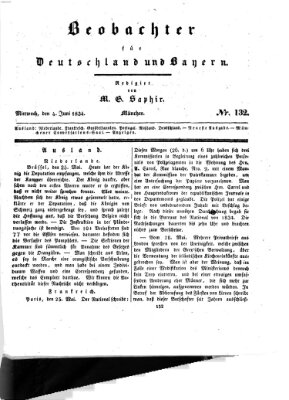 Bayer'scher Beobachter Mittwoch 4. Juni 1834