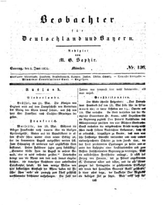 Bayer'scher Beobachter Sonntag 8. Juni 1834