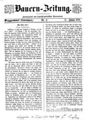 Bauern-Zeitung Dienstag 11. Januar 1870